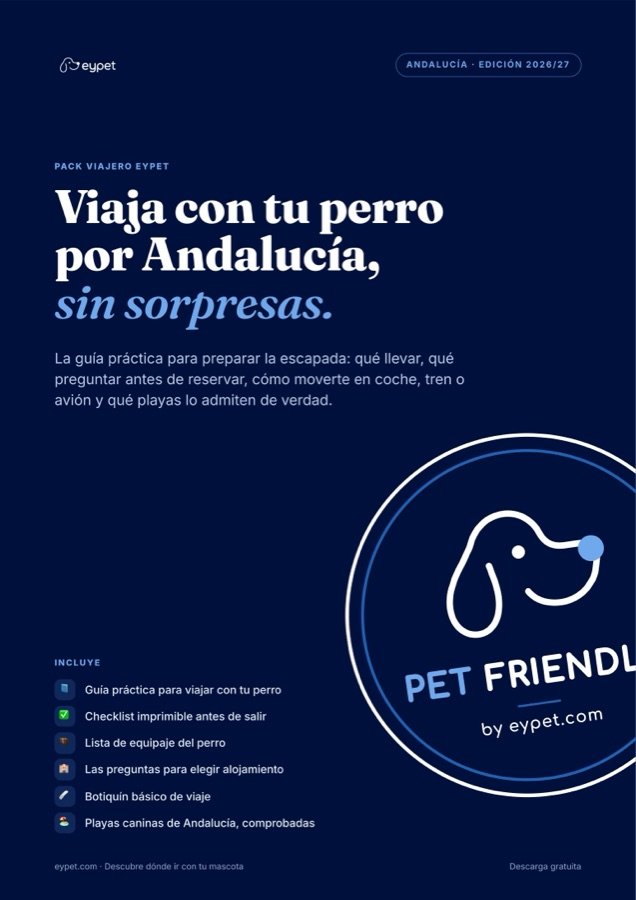 Portada de la guía para viajar con perro por Andalucía