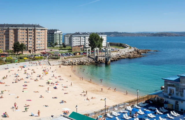 Playa de San Amaro en A Coruña