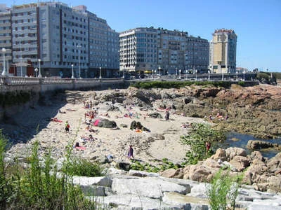 Playa de San Roque en A Coruña