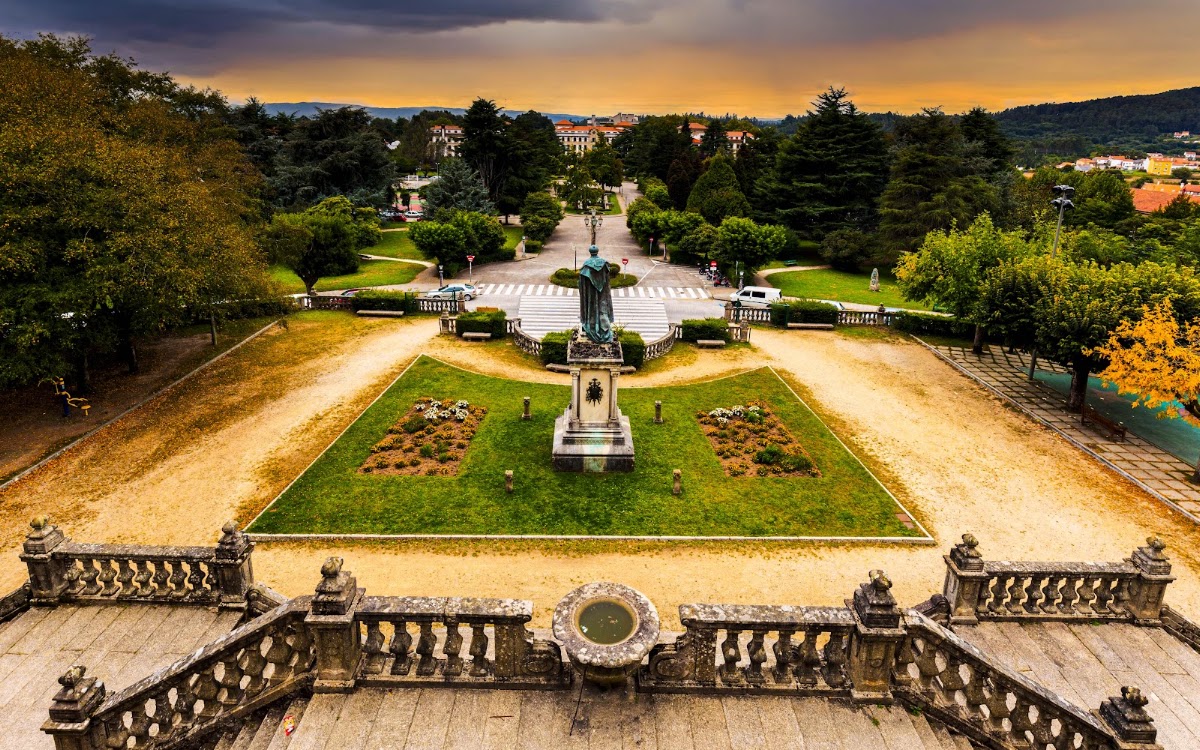 Zona canina de la Alameda en Santiago de Compostela
