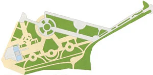 Parque de la Aljafería en Zaragoza