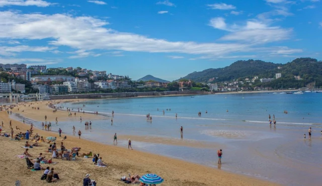 Playa de La Concha en San Sebastián